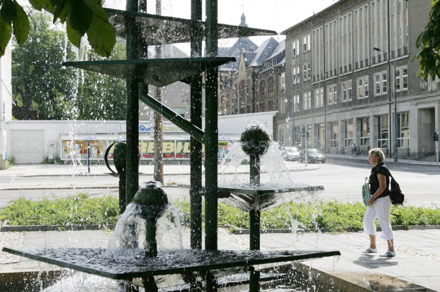 Beliebter Klapperbrunnen in Chemnitz wird saniert - mit Geldern aus DDR-Vermögen - 