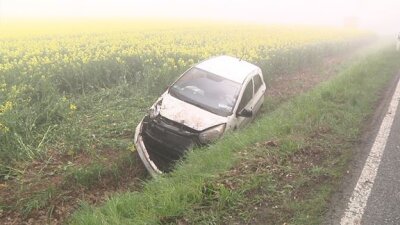 Bernsdorf: Autofahrerin nach Unfall im Krankenhaus - 