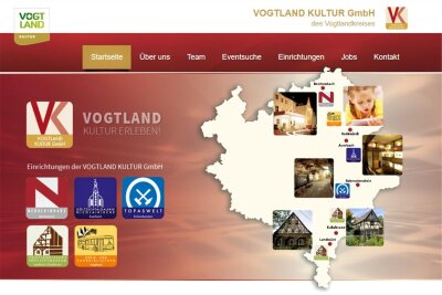 Beschlossen: Landkreis betreibt Vogtland Kultur GmbH vorerst doch weiter - Die Vogtland Kultur GmbH - hier die Startseite ihrer Homepage - betreibt sechs Einrichtungen.