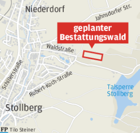 Bestattungswald Niederdorf: Künftige Anlieger kritisch - 