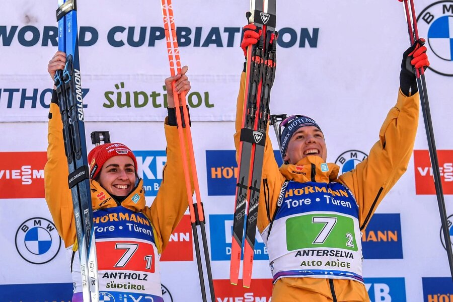 Biathlon-WM in Nove Mesto: Der Sachse im deutschen Team träumt von einer Medaille - Zusammen mit Vanessa Voigt feierte Justus Strelow in der Single-Mixed-Staffel von Antholz einen seiner größten Erfolge im Weltcup.