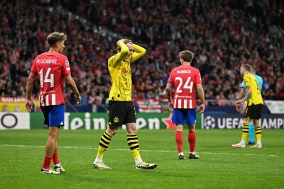 Bilder des Tages vom 11.04.2024 - Es ist zum Haareraufen: In allerletzter Sekunde vergab Dortmunds Julian Brandt die große Chance zum Ausgleich im Viertelfinal-Hinspiel der Champions League bei Atlético Madrid. So endete die Partie mit 1:2.