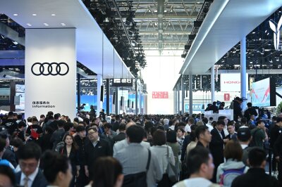 Bilder des Tages vom 25.04.2024 - Heute startet die Automobilmesse "Auto China" in Peking, China.