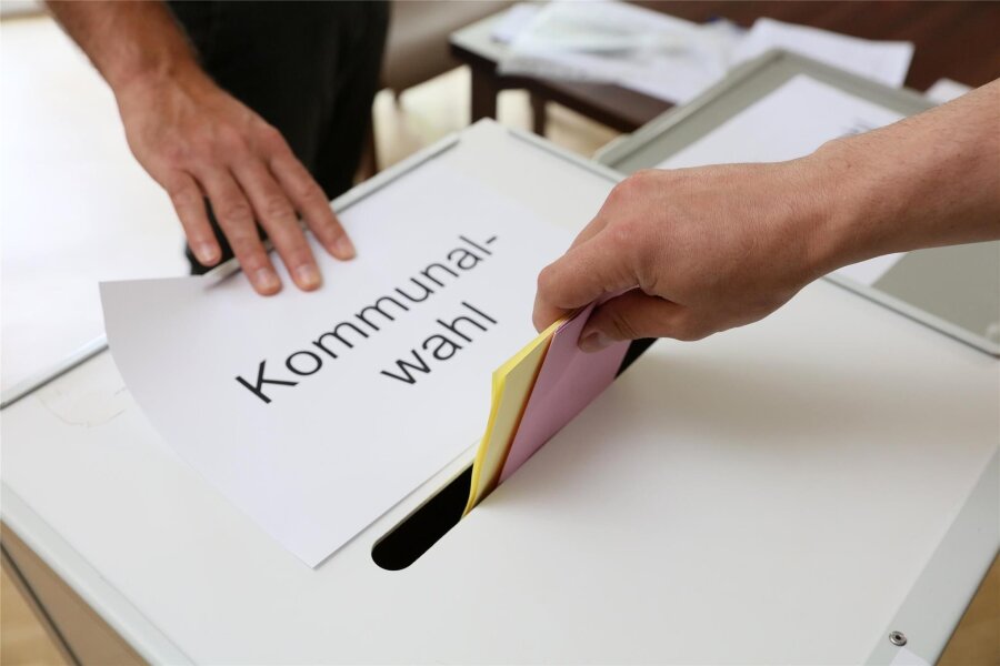 Bis zu 83 Prozent: Hohe Beteiligung an Kommunalwahl im Landkreis Zwickau - Wählen ist im Landkreis Zwickau wieder angesagt.