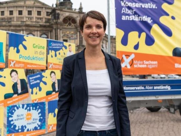 Blaue Partei von Frauke Petry erhält landesweit nur 7786 Stimmen - Frauke Petry, Vorsitzende der Blauen Partei.