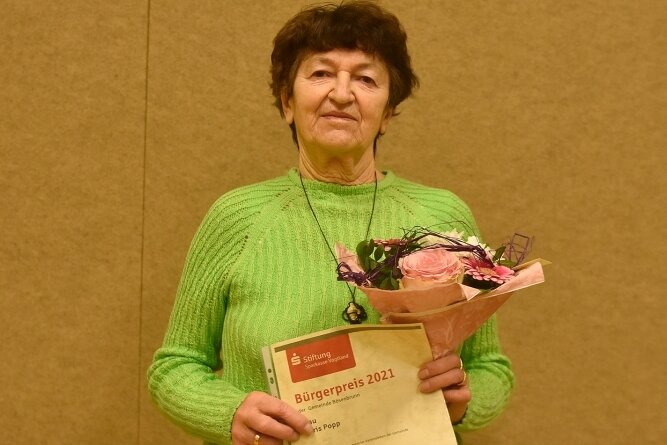 Bösenbrunn ehrt engagierte Frau - Doris Popp erhielt den Bürgerpreis 2021 in Bösenbrunn. 