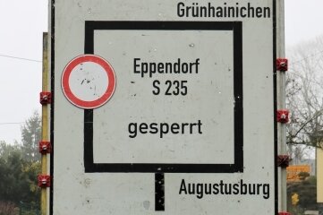 Hinweisschilder wurden bereits in Eppendorf aufgestellt. 