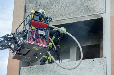 Brand auf Balkon - 