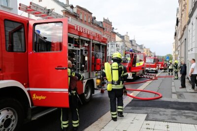 Brand auf der Frankenberger Straße - 