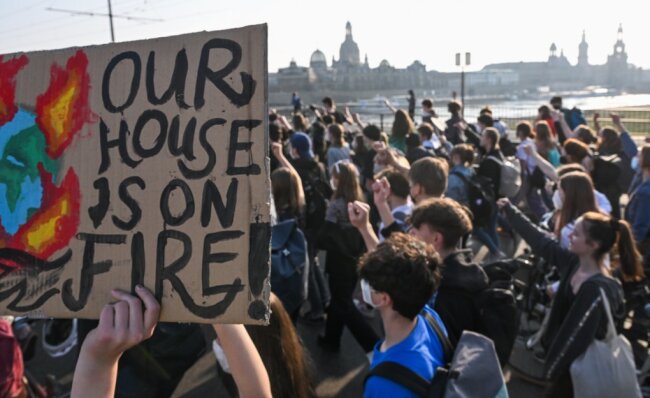 Die deutschlandweite Bewegung Fridays for Future hat ihren Teil dazu beigetragen, dass die Stadt Brand-Erbisdorf einen Botschafter für Klimaschutz beschäftigen möchte. Das Foto ist während einer Demonstration in Dresden entstanden.