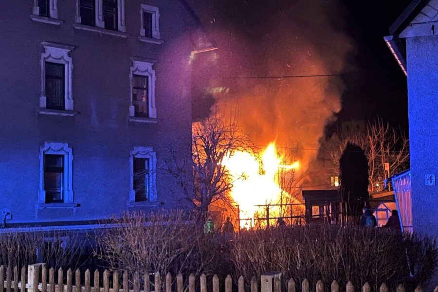 Brand in Bäckerei in Eppendorf - In der Bäckerei an der Leubsdorfer Straße ist in der Nacht zu Sonntag ein Feuer ausgebrochen.
