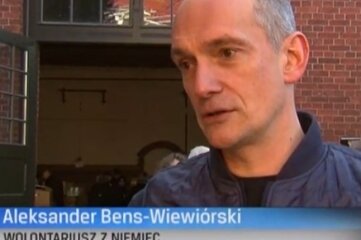 Brander Hilfsaktion im polnischen TV - Aleksander Bens-Wiewiorski beantwortet Fragen des polnischen Fernsehsenders TVP3.