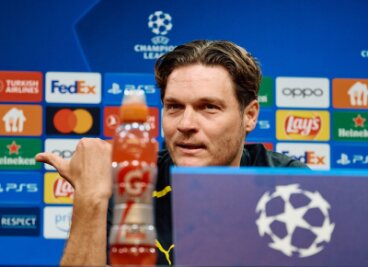 "Brauchen Helden in Schwarz/Gelb": BVB träumt vom Halbfinale - Dortmunds Trainer Edin Terzic spricht auf der Pressekonferenz vor dem Rückspiel gegen Atlético Madrid.
