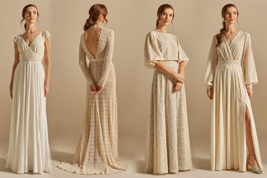 Brautkleider aus Plauener Spitze bei Designer-Event in London dabei - Kleider aus Plauener Spitze des Labels Yoora Studio waren jetzt in London zu sehen.