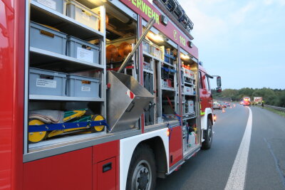 Brennender Reisebus auf A72: 50.000 Euro Schaden - 