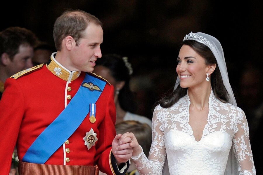 Britischer Palast erinnert an Kate und Williams Hochzeitstag - Die Hochzeit des britischen Prinzen William und seine Frau Kate, Herzogin von Cambridge, ist 13 Jahre her.