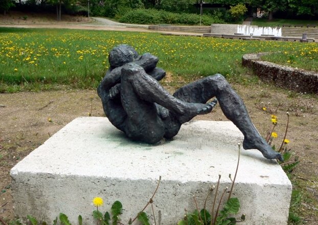 Bronzeskulpturen aus der Chemnitzer Innenstadt gestohlen - "Der Geschlagene"