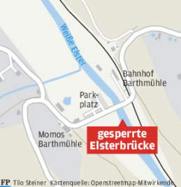 Brücke an Barthmühle dicht: Wirt bangt um sein Geschäft - 