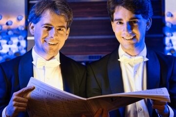Markus (links) und Pascal Kaufmann spielen am kommenden Freitag in Oberlungwitz. 