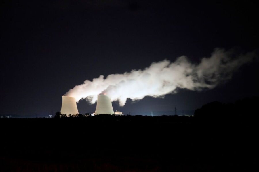 Kernkraftwerk von Nogent-sur-Seine: Kernkraftwerk von Nogent-sur-Seine in der französischen Region Grand Est. Für Frankreich ist die Atomkraft eine Schlüsseltechnologie für eine CO2-freie Wirtschaft.