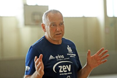 BSV Sachsen nimmt Pokalhürde - BSV-Trainer Rüdiger Bones