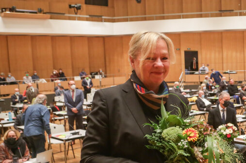 Bürgermeisterin besucht Mulhouse - Dagmar Ruscheinsky (links)