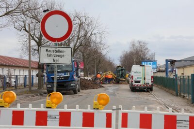 Bürgerschachtstraße ab Dienstag halbseitig offen - 
