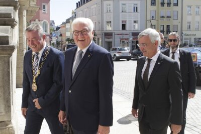 Bundespräsident Steinmeier zu Kurzbesuch in Plauen - 