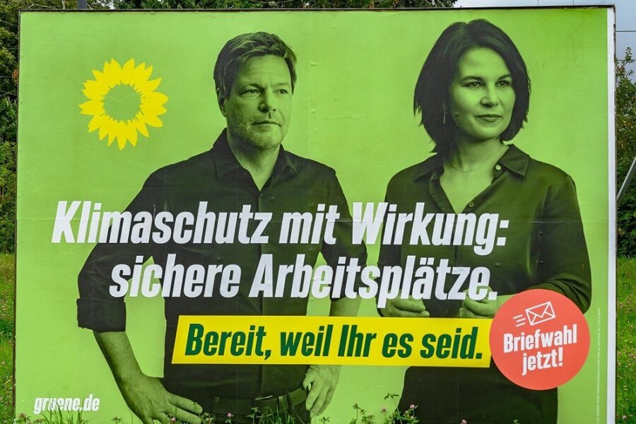Wahlplakat der Grünen. 