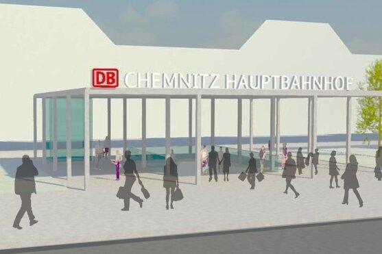 Busbahnhof: Neues Konzept nötig - Der Entwurf zeigt eine Variante für den Ausgang eines Fußgängertunnels vom Hauptbahnhof an der Dresdner Straße als Zugang zur neuen Fernbus-Haltestelle und möglicherweise zu einigen Regionalbussen.