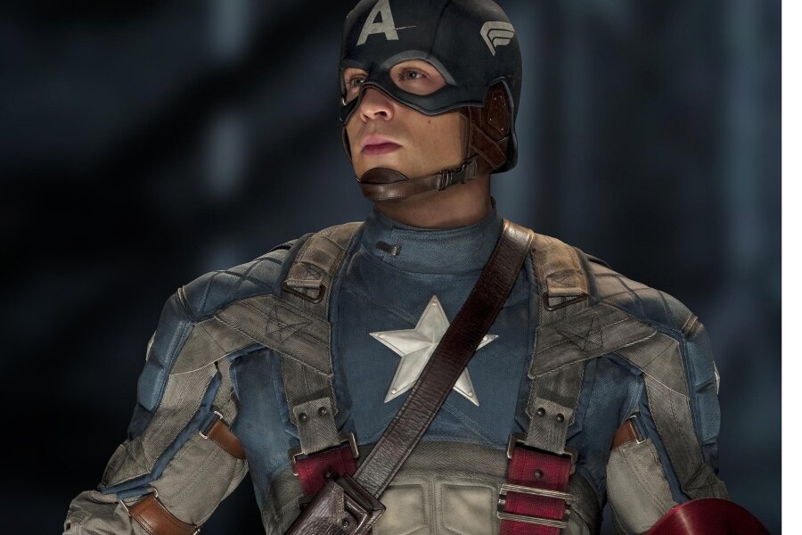 „Captain America“ in Plauen gestohlen - So ähnlich sieht auch die Figur aus: Captain-America - hier Steve Rogers in einem Kinofilm.