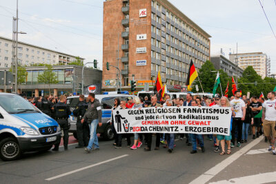 Chemnitz: 115 Teilnehmer bei Pegida-Kundgebung - 