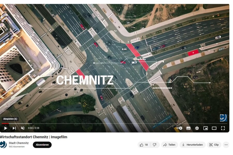 Chemnitz gönnt sich einen neuen Imagefilm - Der Imagefilm zeigt Aufnahmen von Ideen aus Chemnitz.