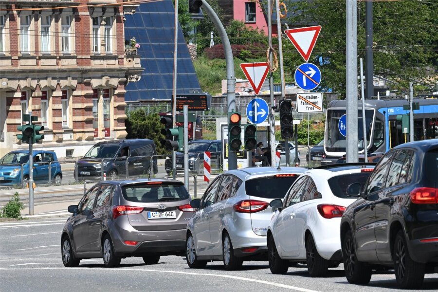 Chemnitz: Neue Verkehrsbehinderungen auf Zwickauer Straße drohen - Ab Mittwoch, 19. Juni, kommt es laut Stadtverwaltung Chemnitz zu Einschränkungen auf der Zwickauer Straße.