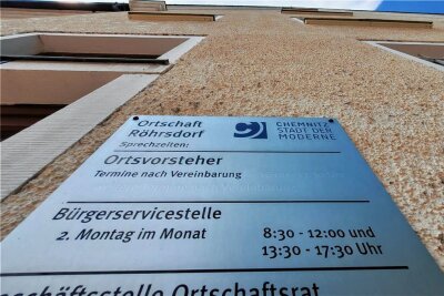 Chemnitz schließt Bürgerservicestellen - Auch die Bürgerservicestelle in Röhrsdorf bleibt vorerst geschlossen.