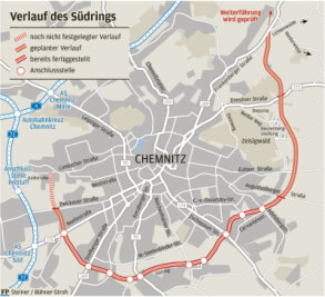 Chemnitz: Weiterbau Südring und Lückenschluss B174 wackeln - 