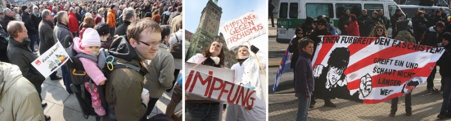 Chemnitz: Weniger Gegendemonstranten als erwartet - 
