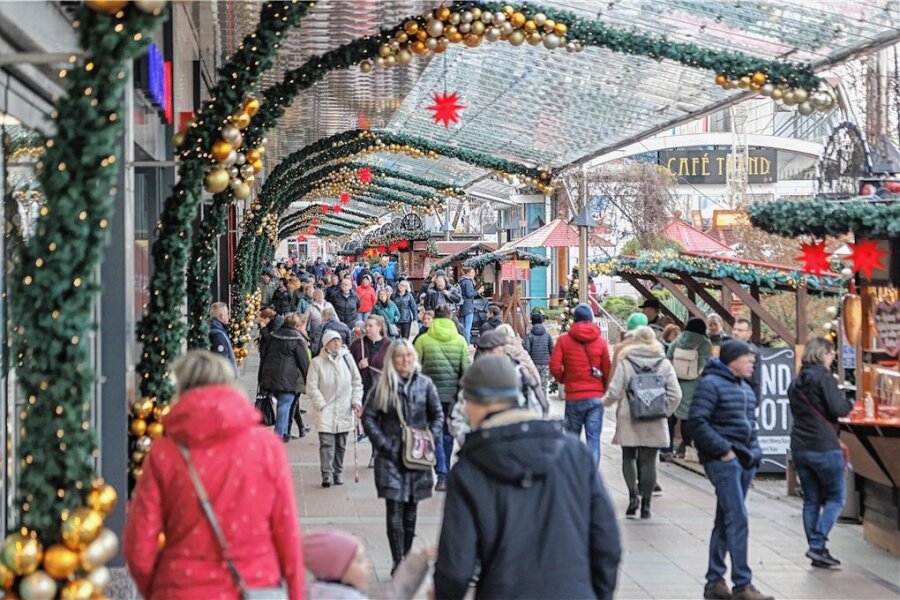 Chemnitzer Einzelhändler melden: Weihnachtsgeschäft gut, Zukunft ungewiss - Das Weihnachtsgeschäft im Chemnitz-Center lief gut, vor allem in den Wochen vor und nach dem Fest. 