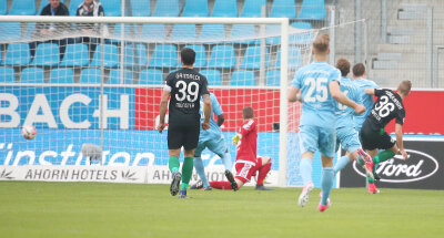 Chemnitzer FC unterliegt Preußen Münster mit 0:3 - Die Gäste gingen bereits in der 8. Minute durch ein Tor des Preußen Münster Spieler Martin Kobylanski in Führung.