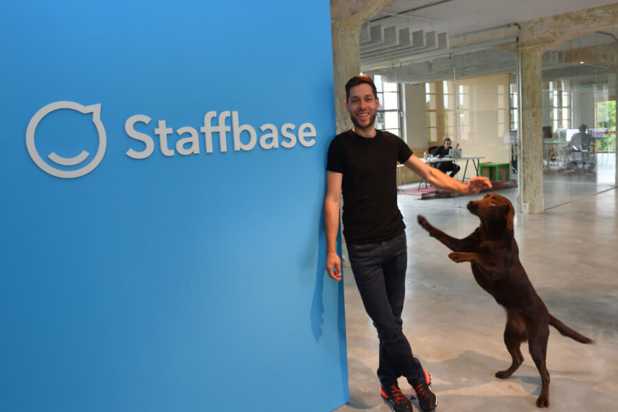 Chemnitzer Firma Staffbase testet die Viertagewoche - Dr. Martin Böhringer, einer von drei Geschäftsführern des IT-Unternehmens Staffbase GmbH in Chemnitz.