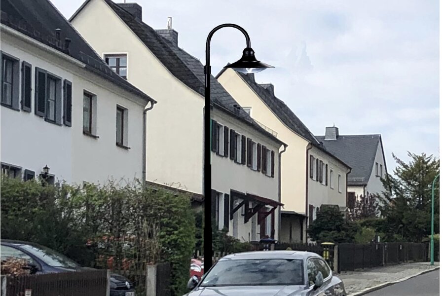 Chemnitzer haben gewählt: So werden die neuen Laternen an der Salzstraße aussehen - Die meisten Stimmen bekam diese Variante. In den kommenden Monaten sollen die Laternen ausgetauscht werden.