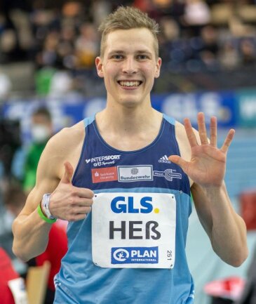 Sechsmal Gold hat Max Heß geholt - hier bei den Hallenmeisterschaften. 