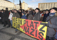 Chemnitzer zeigen Gesicht gegen Rechts - 