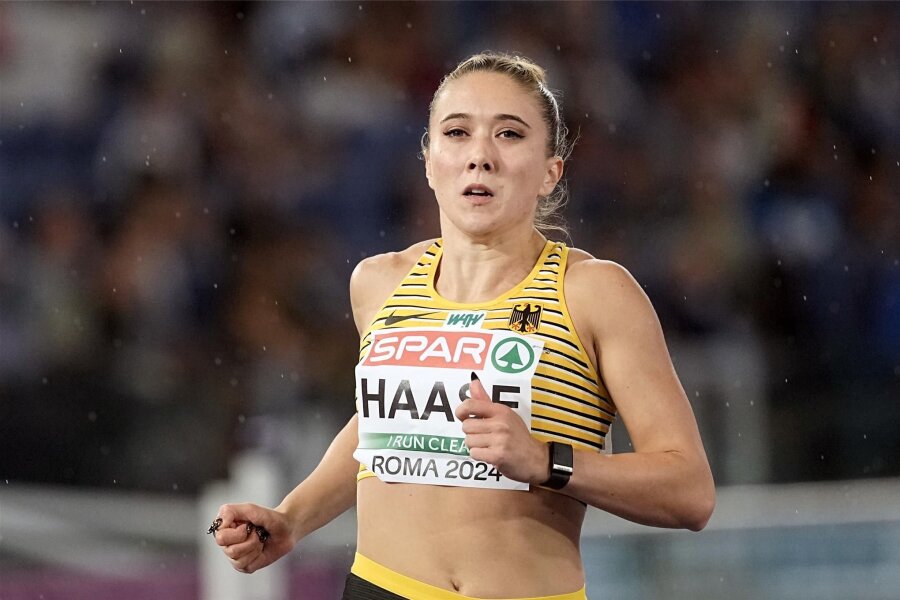 Chemnitzerin Rebekka Haase verpasst 100-Meter-Finale klar - Rebekka Haase kam im Regen von Rom nicht auf Touren.