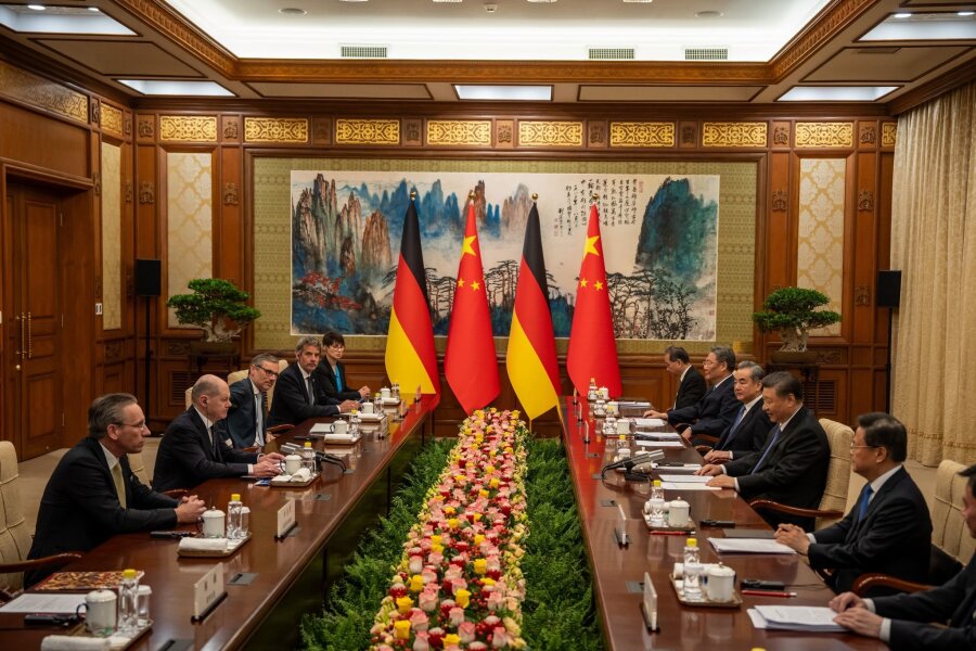China setzt auf enge Kooperation mit Deutschland - Deutsch-chinesische Gespräche in Peking.
