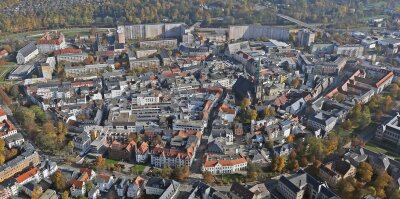 City Forum startet 18 Uhr - Zwickau von oben. Wie sich die Innenstadt entwickelt, wird während eines City Forums der "Freien Presse", der IHK und der Stadt Zwickau debattiert.