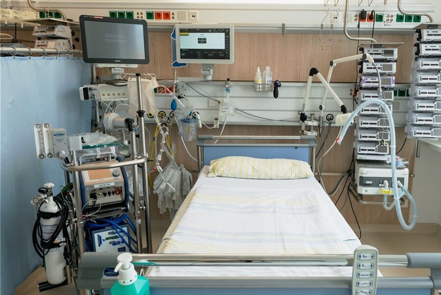 Insgesamt stehen in Sachsens Krankenhäusern 1622 Intensivbetten zur Verfügung, 1334 davon sind derzeit belegt.