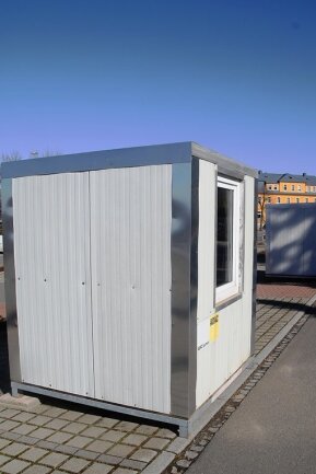 Ähnlich wie hier im Bild in Augustusburg sollen Container im Lichtenauer Oli-Park aufgestellt werden. So soll ein neues Testzentrum entstehen. 