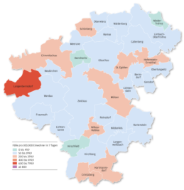 Coronadaten für alle Kommunen im Landkreis Zwickau - 
