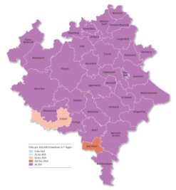 Coronadaten für jede Gemeinde im Vogtland - Die Daten für diesen Zwischenstand beziehen sich auf den 20. bis 26. März 2021. 